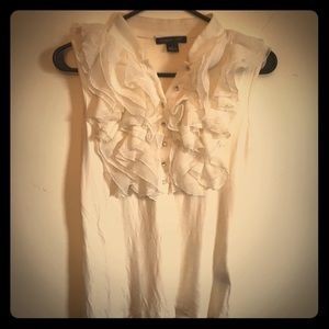 August silk sleeveless blouse